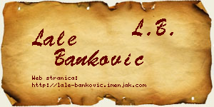 Lale Banković vizit kartica